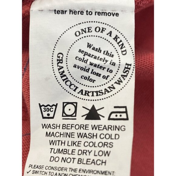 Gramicci Short Sleeve T-Shirt Mens Medium Pink Coral Short Sleeve Climbing - Picture 11 of 16